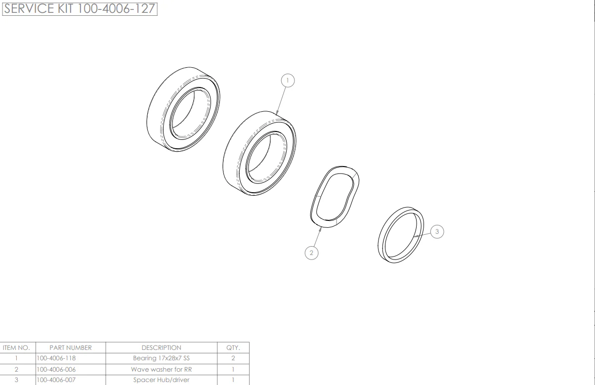 INNERDRIVE™ Hubshell Bearing Kit - Image 2